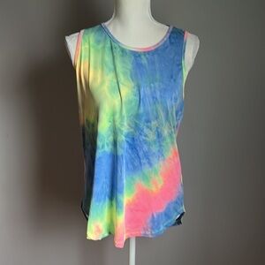 Wanna Be Cotton Candy Tie Dye Tank Top